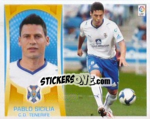 Sticker Pablo Sicilia (#6) - Liga Spagnola  2009-2010 n. 428 - Colecciones ESTE