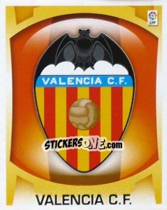 Cromo Escudo - Valencia C.F. - Liga Spagnola  2009-2010 - Colecciones ESTE