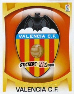 Sticker Escudo - Valencia C.F. - Liga Spagnola  2009-2010 n. 451 - Colecciones ESTE