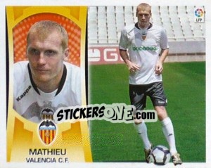 Sticker Jérémy Mathieu (#8) - Liga Spagnola  2009-2010 - Colecciones ESTE