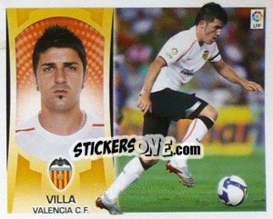 Sticker David Villa (#16) - Liga Spagnola  2009-2010 - Colecciones ESTE