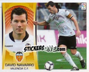 Sticker David Navarro (#8B) COLOCA - Liga Spagnola  2009-2010 - Colecciones ESTE