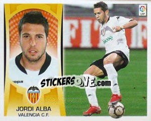 Cromo Jordi Alba (#12B) COLOCA - Liga Spagnola  2009-2010 - Colecciones ESTE