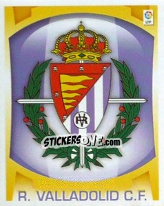 Cromo Escudo (эмблема) R.Valladolid C.F. - Liga Spagnola  2009-2010 - Colecciones ESTE