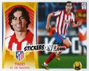 Sticker Tiago Mendes (At.Madrid) - Liga Spagnola  2009-2010 n. MI-2 - Colecciones ESTE