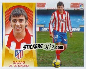 Sticker Salvio (At.Madrid) - Liga Spagnola  2009-2010 n. MI-3 - Colecciones ESTE