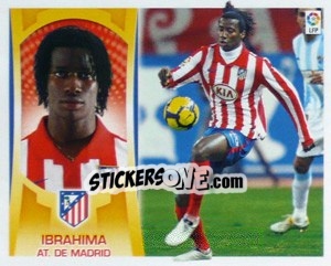Sticker Ibrahima (At.Madrid) - Liga Spagnola  2009-2010 n. MI-4 - Colecciones ESTE