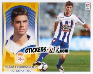 Sticker Juan Dominguez (Deportivo) - Liga Spagnola  2009-2010 n. MI-6 - Colecciones ESTE