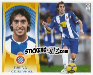 Cromo Baena (Espanyol) - Liga Spagnola  2009-2010 n. MI-8 - Colecciones ESTE