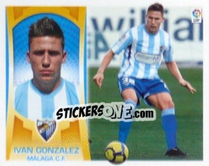 Sticker Ivan Gonzalez (Malaga) - Liga Spagnola  2009-2010 n. MI-11 - Colecciones ESTE