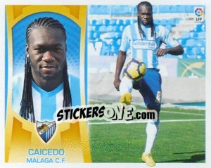 Sticker Felipe Caicedo (Malaga) - Liga Spagnola  2009-2010 - Colecciones ESTE