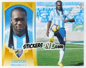 Sticker Felipe Caicedo (Malaga) - Liga Spagnola  2009-2010 n. MI-12 - Colecciones ESTE