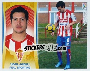 Sticker Smiljanic (Real Sporting) - Liga Spagnola  2009-2010 - Colecciones ESTE