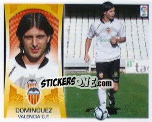 Cromo Alejandro Dominguez (Valencia) - Liga Spagnola  2009-2010 n. MI-16 - Colecciones ESTE