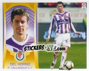 Cromo Del Horno (R.Valladolid C.F.) - Liga Spagnola  2009-2010 - Colecciones ESTE