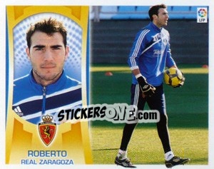 Cromo Roberto (Zaragoza) - Liga Spagnola  2009-2010 - Colecciones ESTE