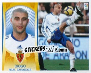 Cromo Diogo (Zaragoza) - Liga Spagnola  2009-2010 n. MI-23 - Colecciones ESTE