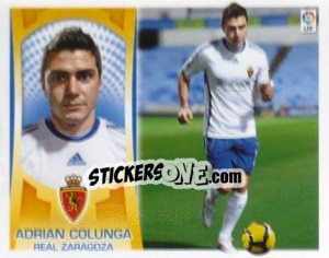 Cromo Adrian Colunga (Zaragoza) - Liga Spagnola  2009-2010 - Colecciones ESTE