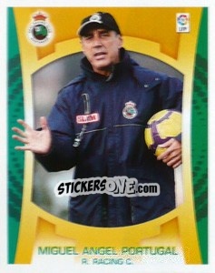 Sticker Miguel Angel Portugal (R.Racing C.) - Liga Spagnola  2009-2010 n. MI-32 - Colecciones ESTE