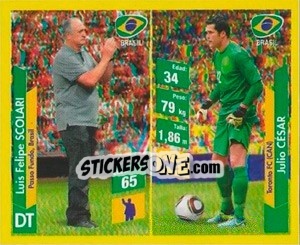 Sticker Luiz Felipe Scolari / Julio Cesar