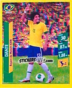 Cromo Dante - Brasil 2014. Edicion Extraordinaria de Jugadas 3D - Navarrete