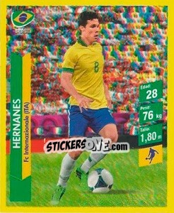 Figurina Hernanes - Brasil 2014. Edicion Extraordinaria de Jugadas 3D - Navarrete