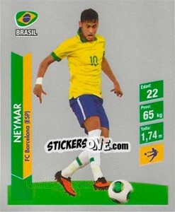 Figurina Neymar - Brasil 2014. Edicion Extraordinaria de Jugadas 3D - Navarrete