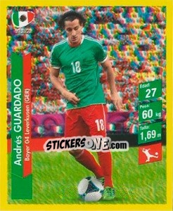 Cromo Andres Guardado - Brasil 2014. Edicion Extraordinaria de Jugadas 3D - Navarrete