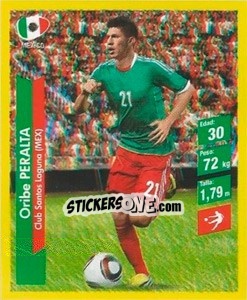 Sticker Oribe Peralta - Brasil 2014. Edicion Extraordinaria de Jugadas 3D n. 25 - Navarrete