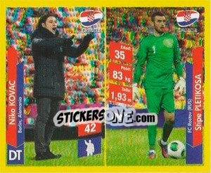 Sticker Niko Kovac / stipe Pletikosa - Brasil 2014. Edicion Extraordinaria de Jugadas 3D - Navarrete