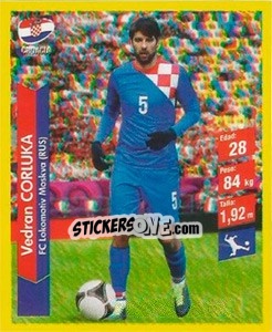 Figurina Vedran Corluka - Brasil 2014. Edicion Extraordinaria de Jugadas 3D - Navarrete