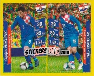 Sticker Ognjen Vukojevic / Niko Kranjcar - Brasil 2014. Edicion Extraordinaria de Jugadas 3D - Navarrete