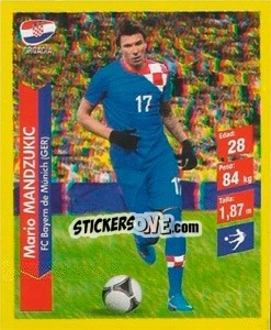 Sticker Mario Mandzukic - Brasil 2014. Edicion Extraordinaria de Jugadas 3D - Navarrete