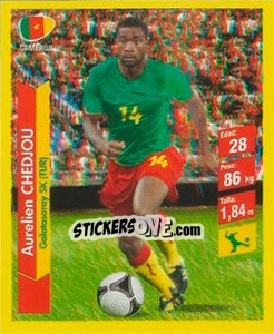 Sticker Aurelien Chedjou - Brasil 2014. Edicion Extraordinaria de Jugadas 3D - Navarrete