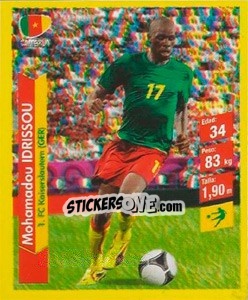 Sticker Mohamadou Idrissou - Brasil 2014. Edicion Extraordinaria de Jugadas 3D - Navarrete