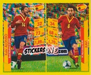 Sticker Xabi Alonso / Xavi Hernández