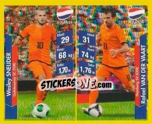 Cromo Wesley Sneijder / Rafael van der Vaart - Brasil 2014. Edicion Extraordinaria de Jugadas 3D - Navarrete