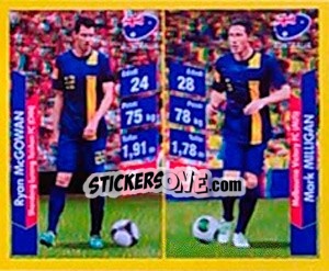 Sticker Ryan McGowan / Mark Milligan - Brasil 2014. Edicion Extraordinaria de Jugadas 3D - Navarrete