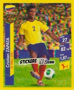 Cromo Cristian Zapata - Brasil 2014. Edicion Extraordinaria de Jugadas 3D - Navarrete