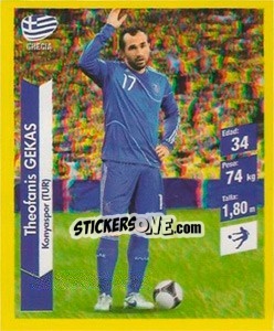 Cromo Theofanis Gekas - Brasil 2014. Edicion Extraordinaria de Jugadas 3D - Navarrete