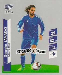 Sticker Georgios Samaras - Brasil 2014. Edicion Extraordinaria de Jugadas 3D - Navarrete