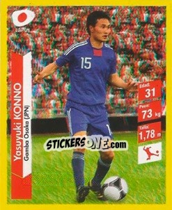 Cromo Yasuyuki Konno - Brasil 2014. Edicion Extraordinaria de Jugadas 3D - Navarrete