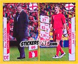 Sticker Roy Hodgson / Joe Hart - Brasil 2014. Edicion Extraordinaria de Jugadas 3D - Navarrete