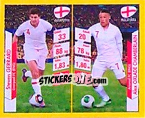 Sticker Steven Gerrard / Alex Oxlade-Chamberlain