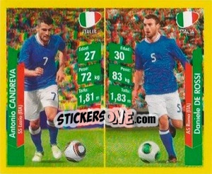 Sticker Antonio Candreva / Daniele De Rossi