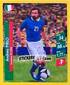 Figurina Andrea Pirlo - Brasil 2014. Edicion Extraordinaria de Jugadas 3D - Navarrete