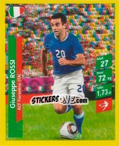 Cromo Giuseppe Rossi - Brasil 2014. Edicion Extraordinaria de Jugadas 3D - Navarrete