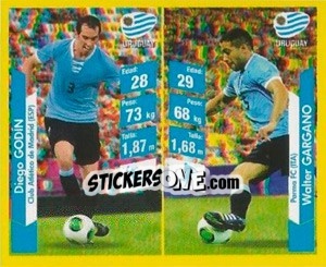 Sticker Diego Godin / Walter Gargano