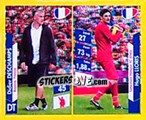 Sticker Didier Deschamps / Hugo Lloris