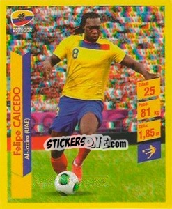 Cromo Felipe Caicedo - Brasil 2014. Edicion Extraordinaria de Jugadas 3D - Navarrete